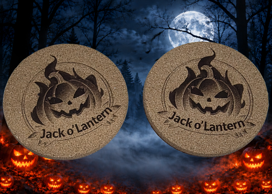 Jack o' Lantern coasters